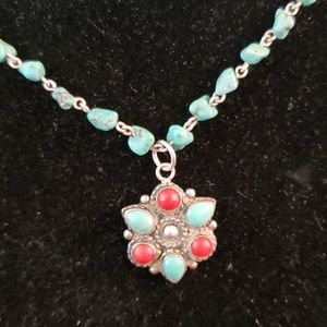 VINTAGE 925 STERLING SILVER NECKLACE